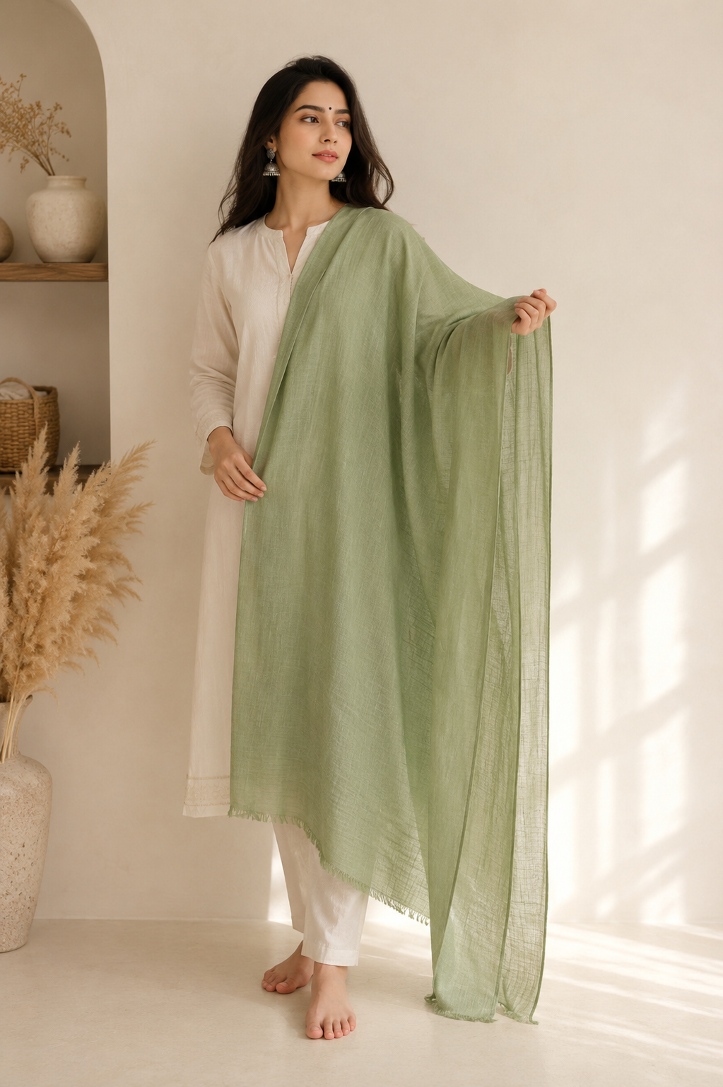 Pastel Summer Breathable Cotton Stole