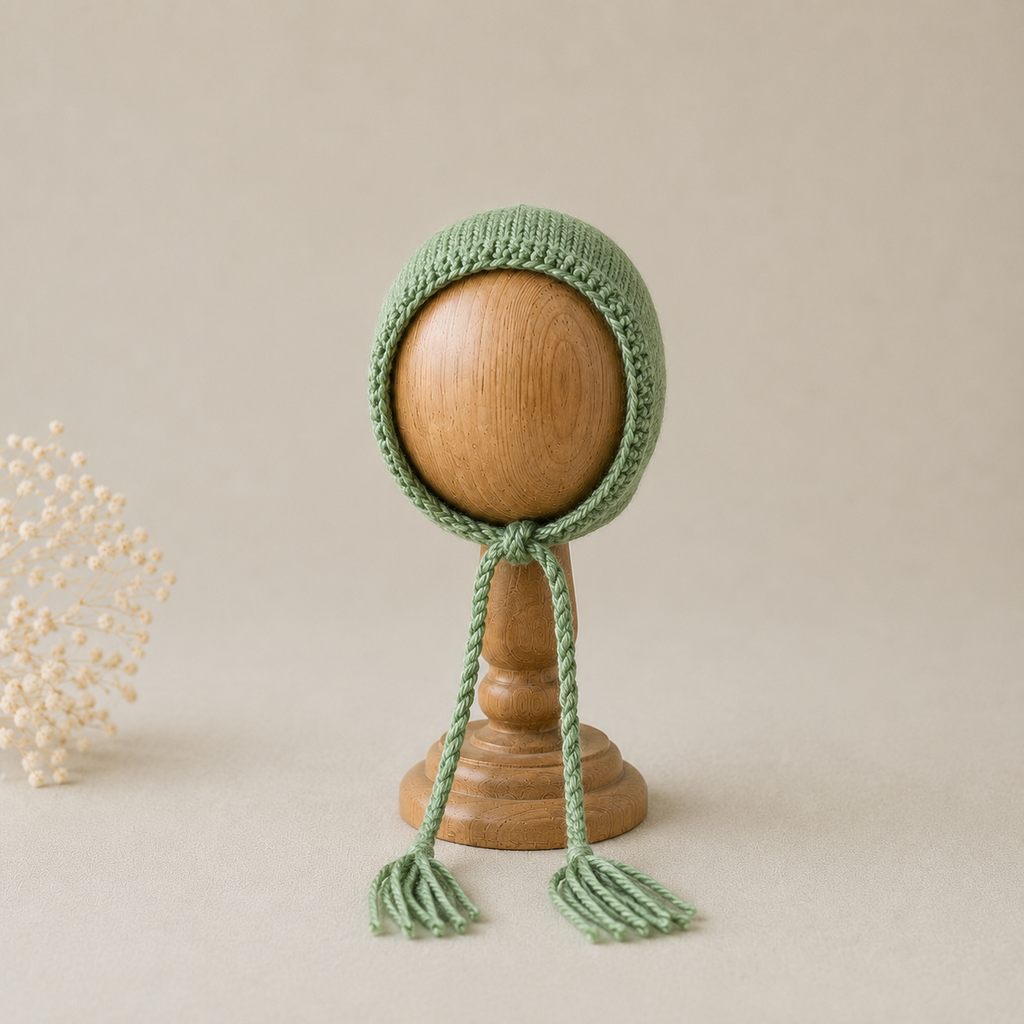 Hand Knitted Bonnet for Baby