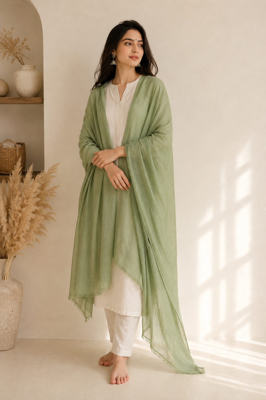 Pastel Summer Breathable Cotton Stole